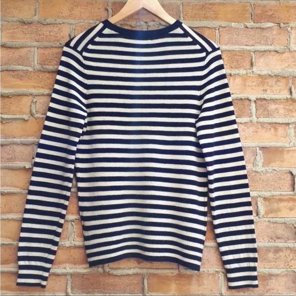 GAP Wool Blend Breton Cardigan - Picture 2 of 4